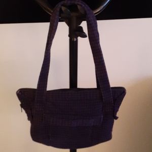 Women's Purple and Black Houndstooth Purse (1)